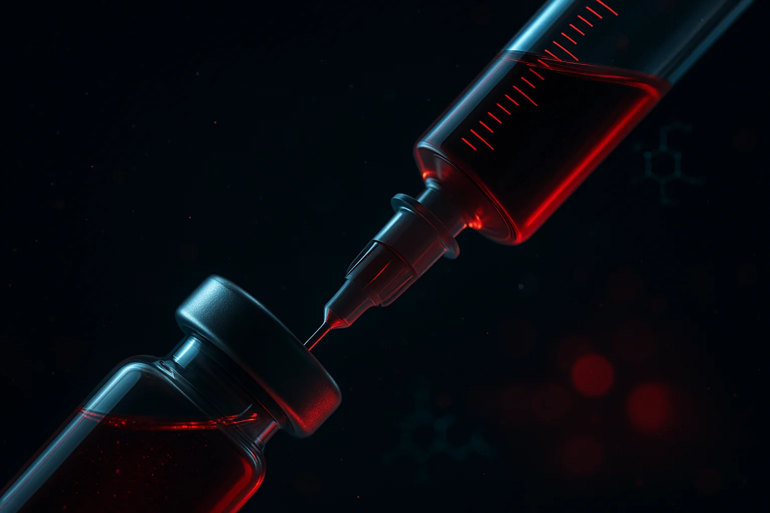 ARA-290 dose draw on an insulin syringe