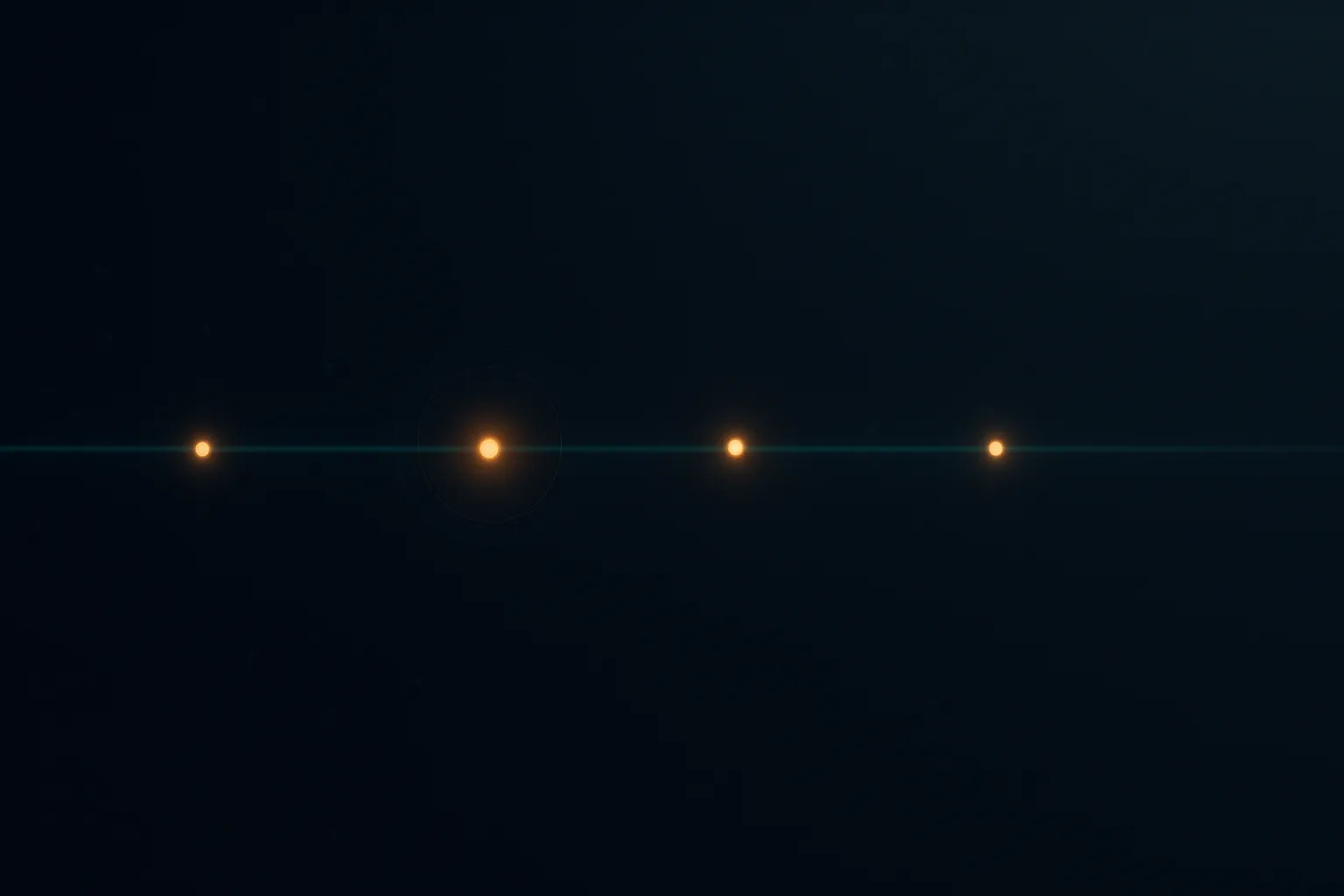 A long timeline with unevenly spaced nodes extending past the frame, representing an unfinished rulemaking process