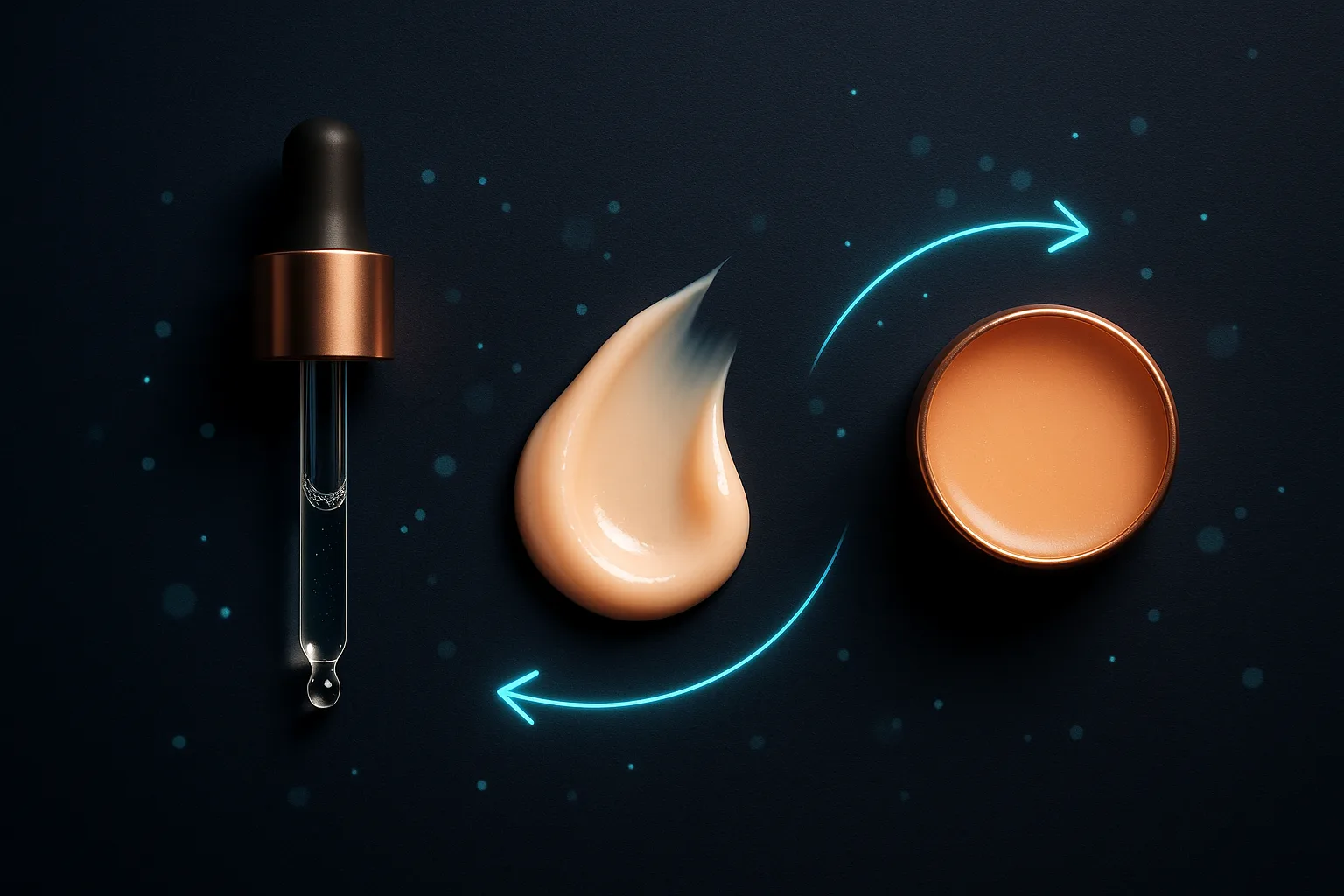Peptide skincare routine layering