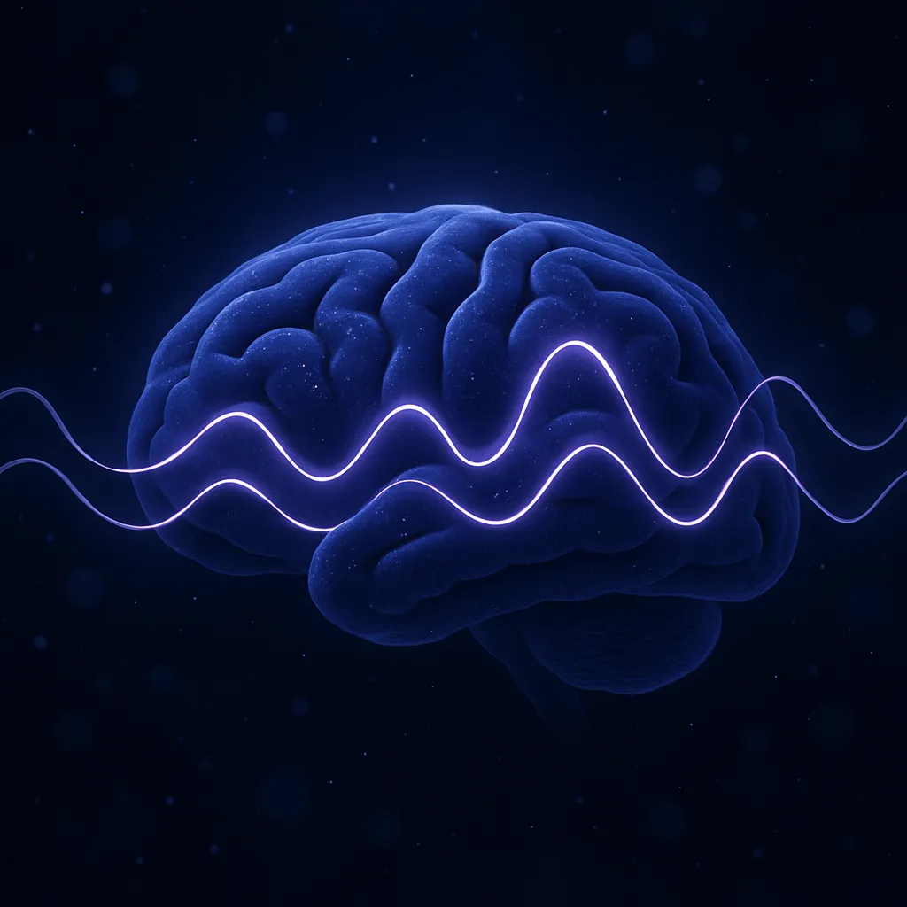 DSIP benefits — sleeping brain with delta wave patterns