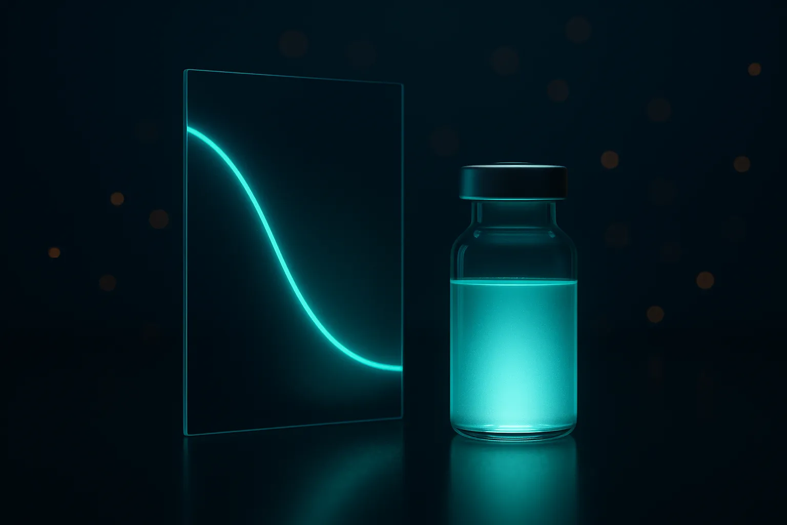 Enicepatide Phase 2 type 2 diabetes trial results glowing vial and glucose curve