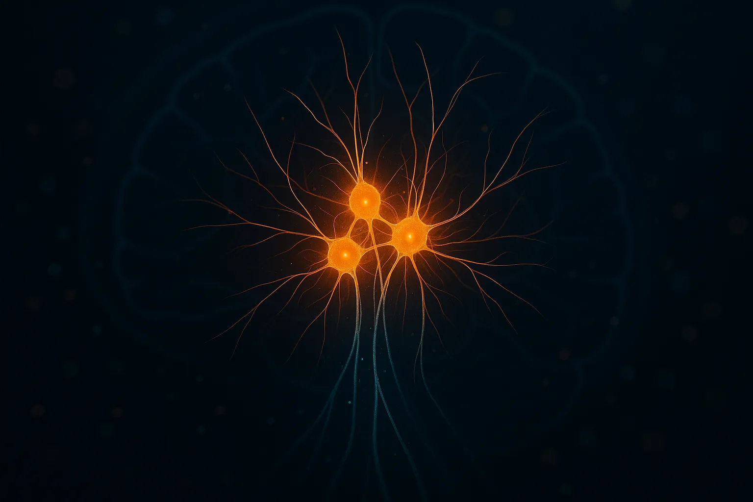 Illustration of hypothalamic AgRP neurons lighting up during GLP-1 receptor agonist treatment, with fat tissue receding in the background