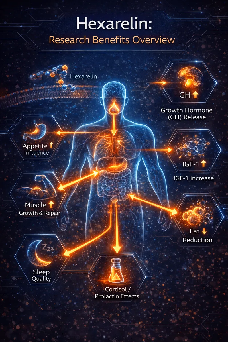 Hexarelin Research Benefits