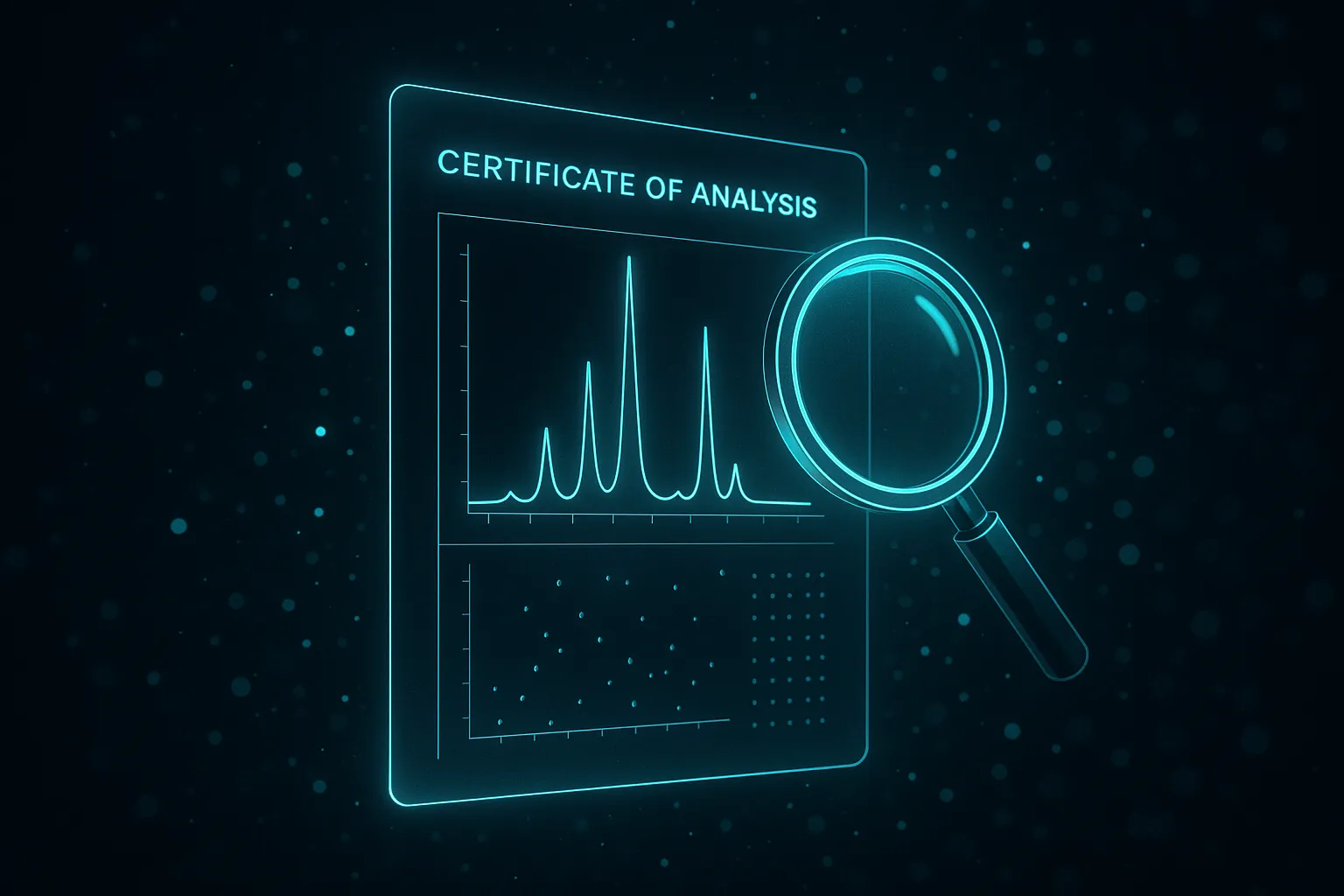 COA quality testing and verification process