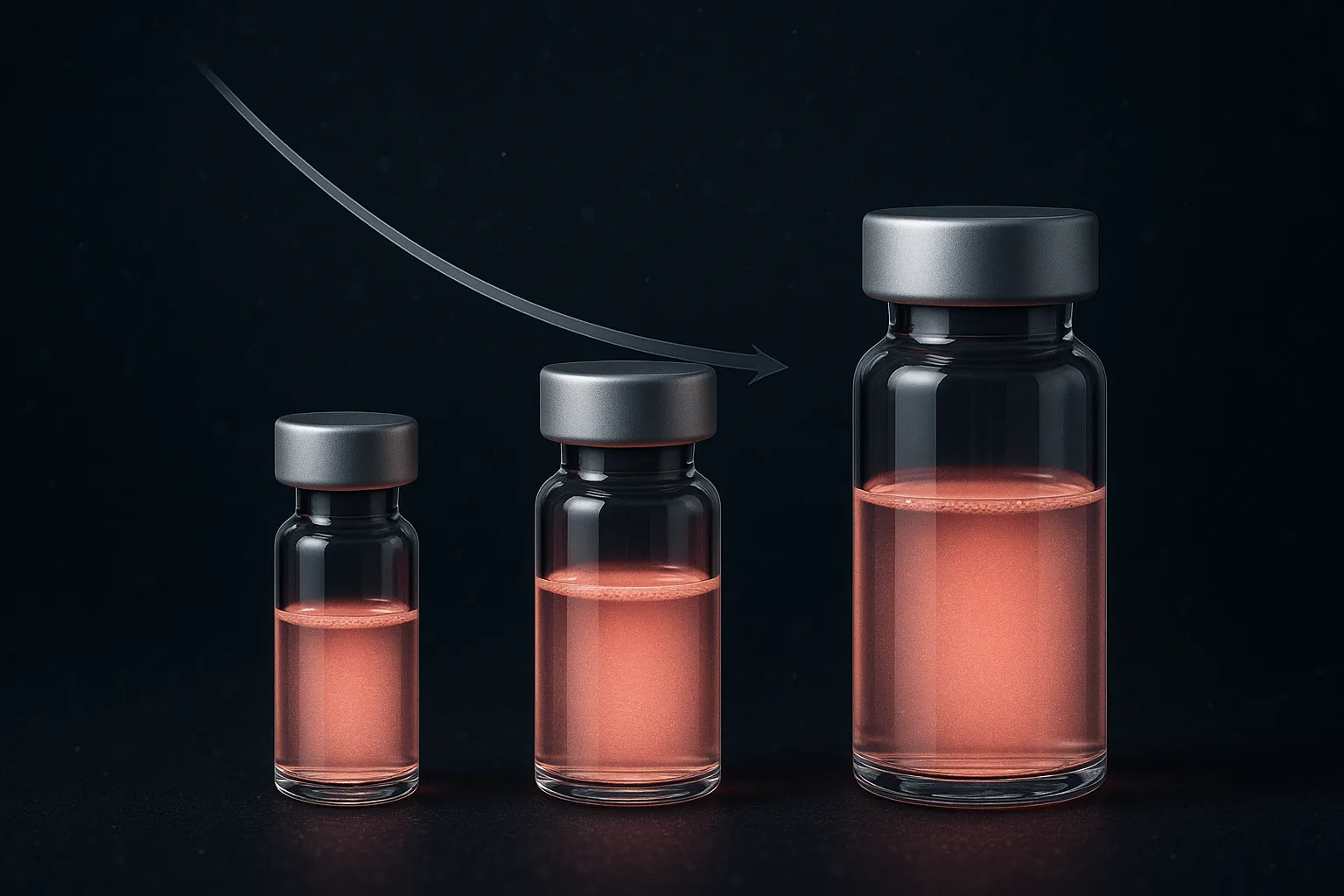 Vial size comparison