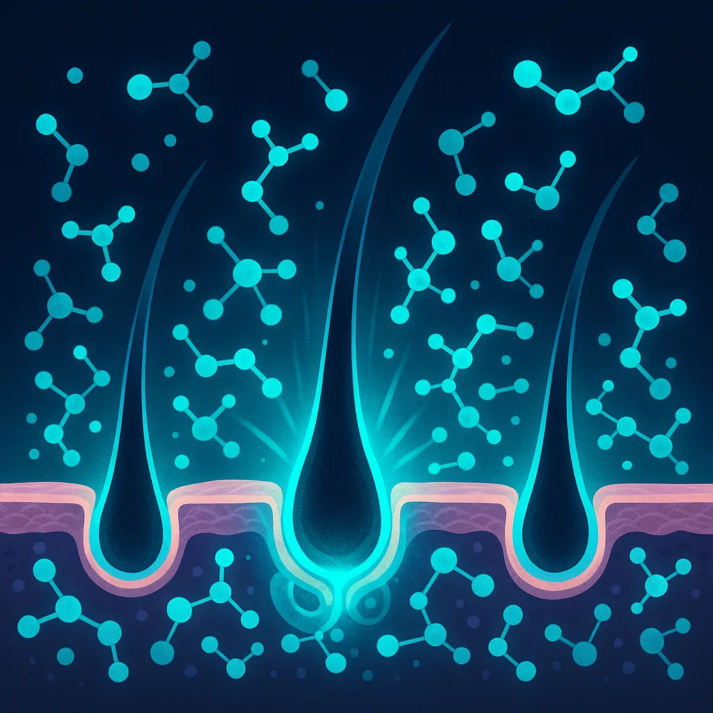 Hair follicle regeneration and skin cell renewal