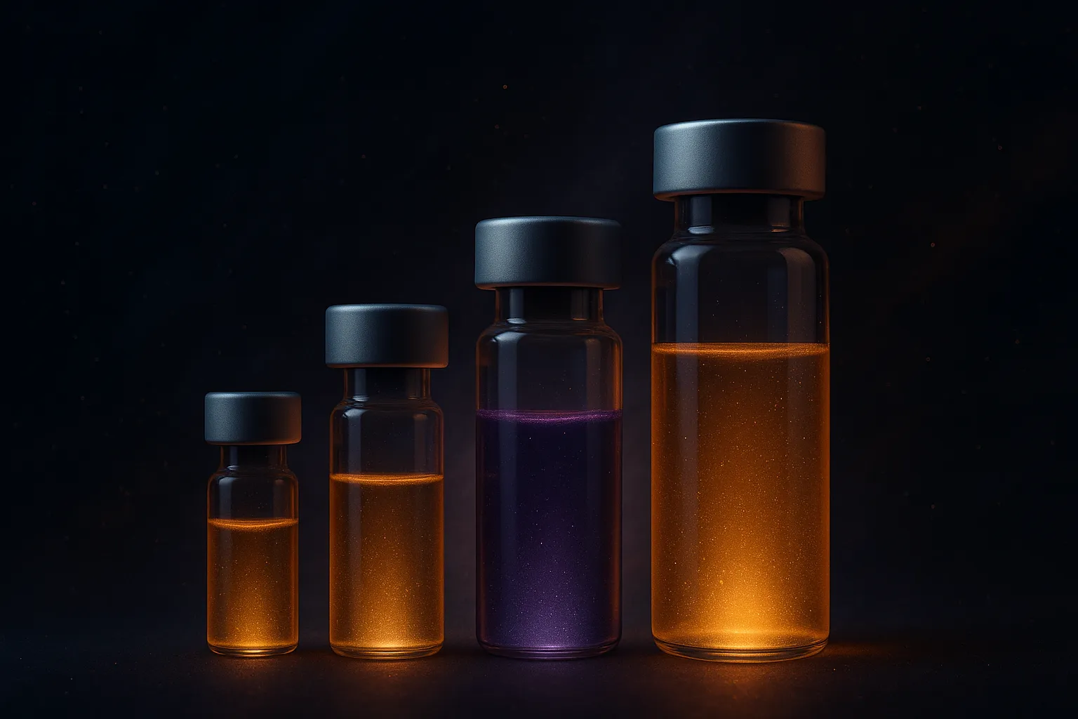 Vial size comparison