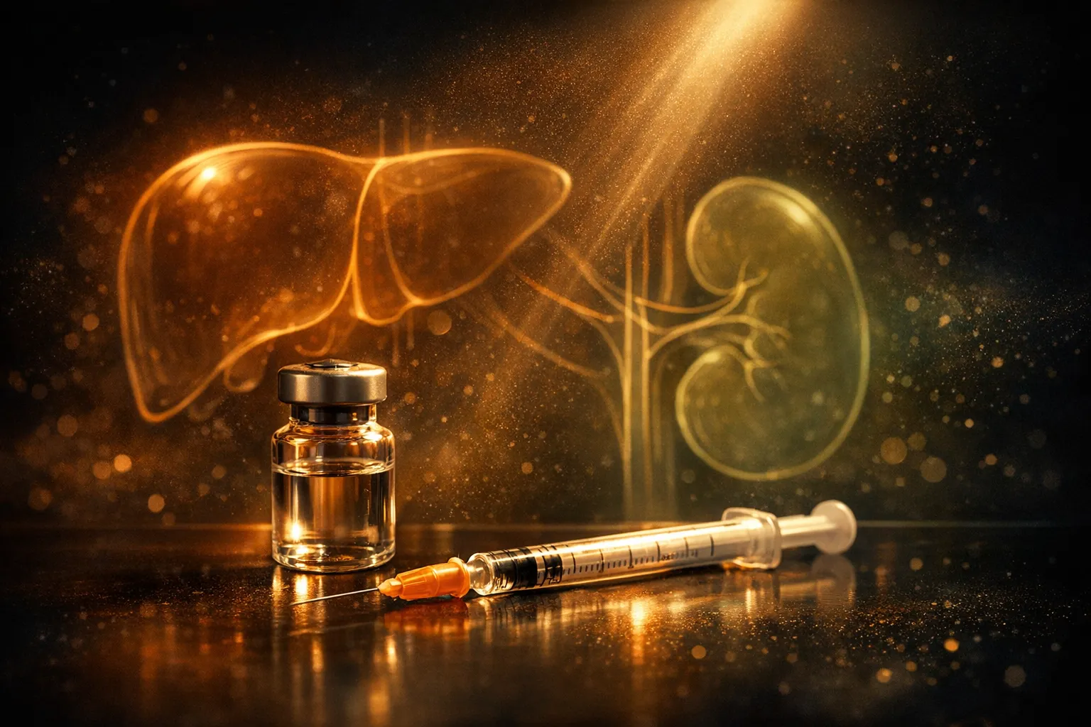 Ovagen dose draw on an insulin syringe