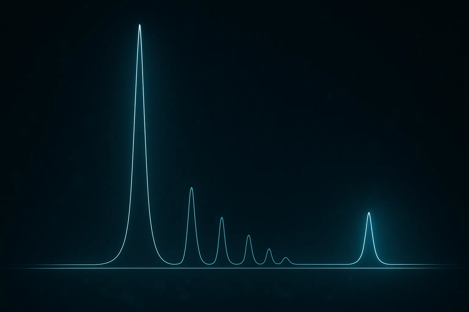 Peptide impurity peaks in a chromatogram