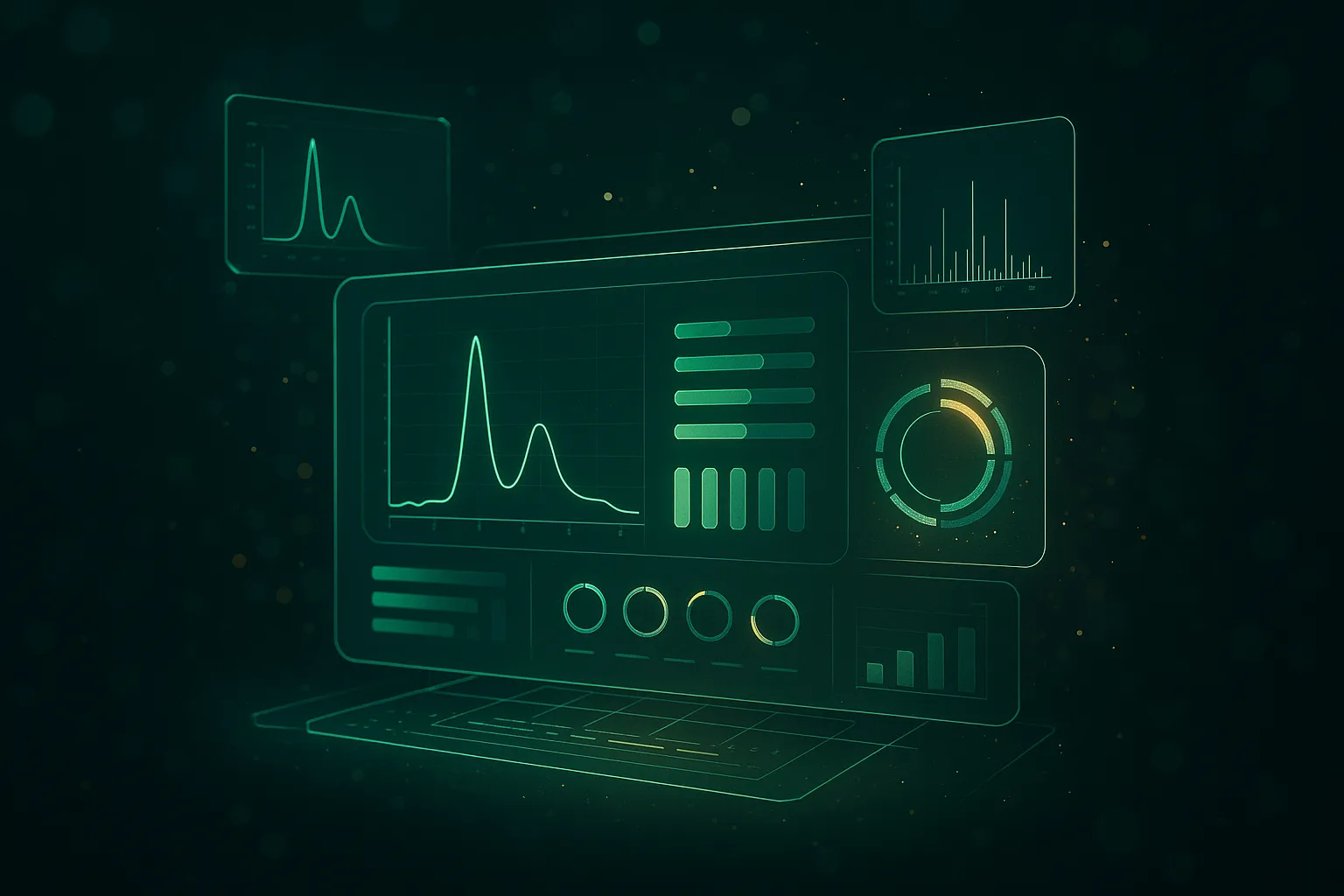 Vendor verification dashboard showing peptide quality metrics