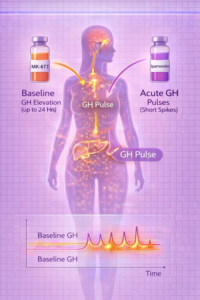 MK-677 + Ipamorelin stack - oral and injectable GH combination