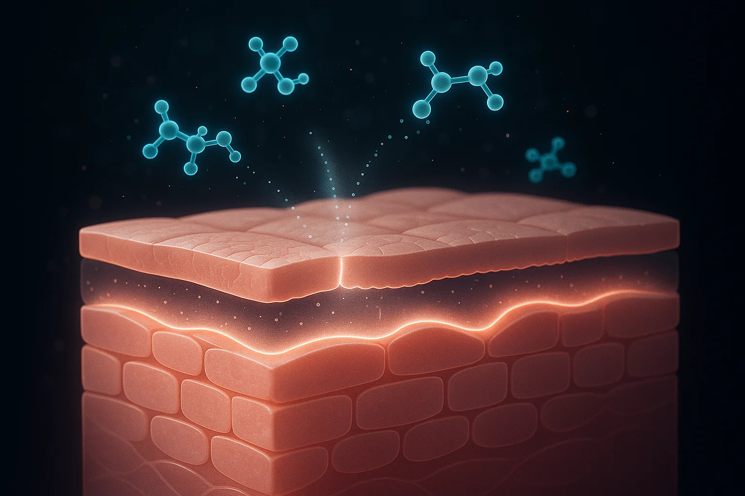 SNAP-8 skin-layer permeability diagram
