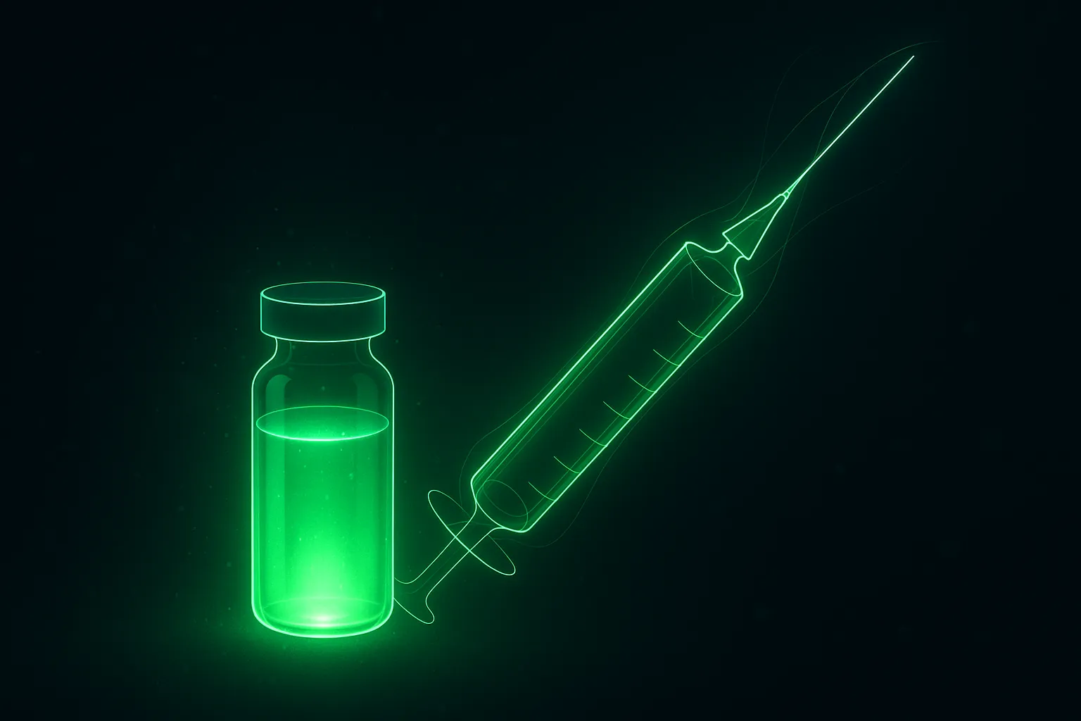 Thymogen dose draw on an insulin syringe