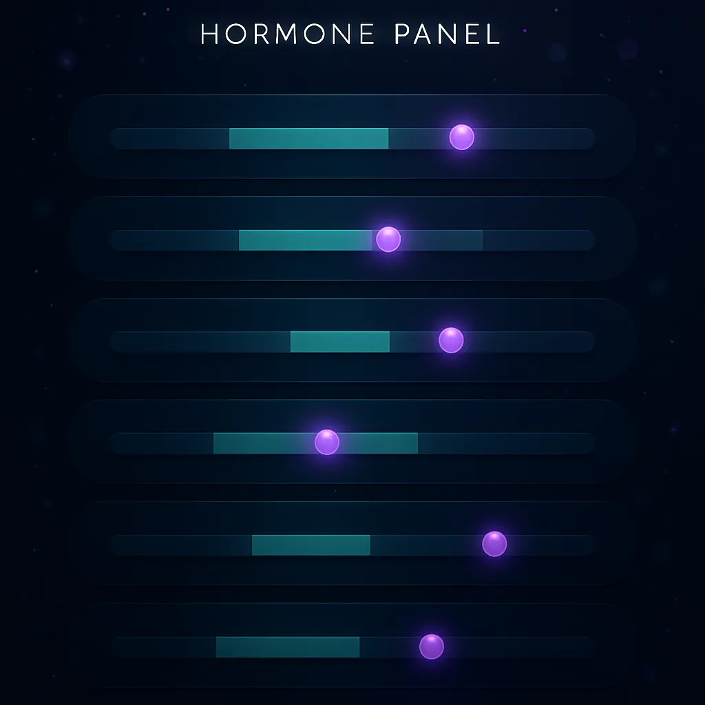 Tirzepatide hormone panel visualization