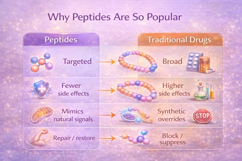 Why peptides are popular - targeted, specific actions with clear pathways
