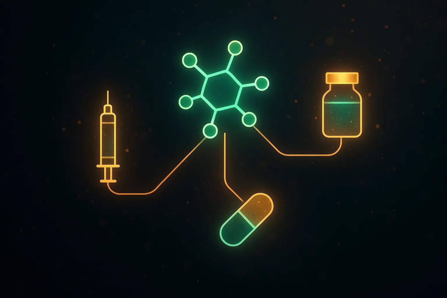 Decision pathway showing branded pen, compounded vial, and oral pill options for tirzepatide alternatives