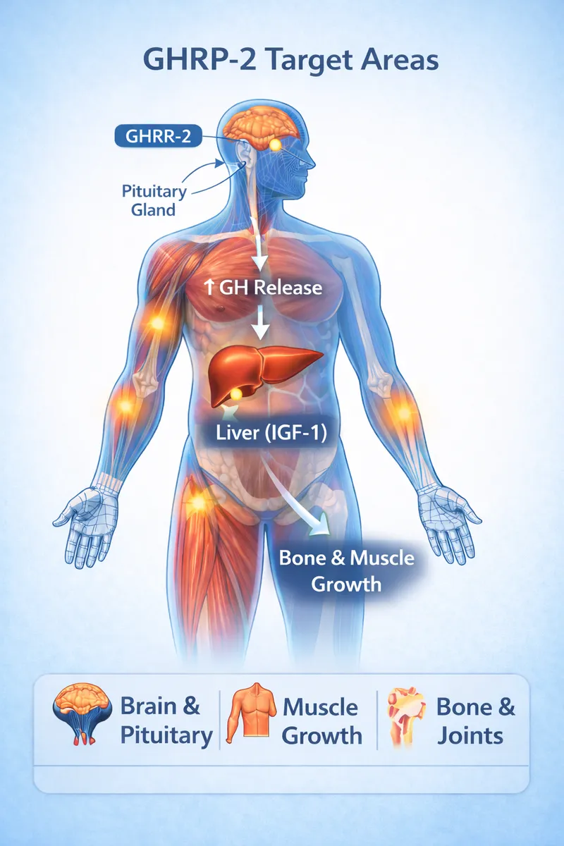 GHRP-2 body highlight diagram (educational)