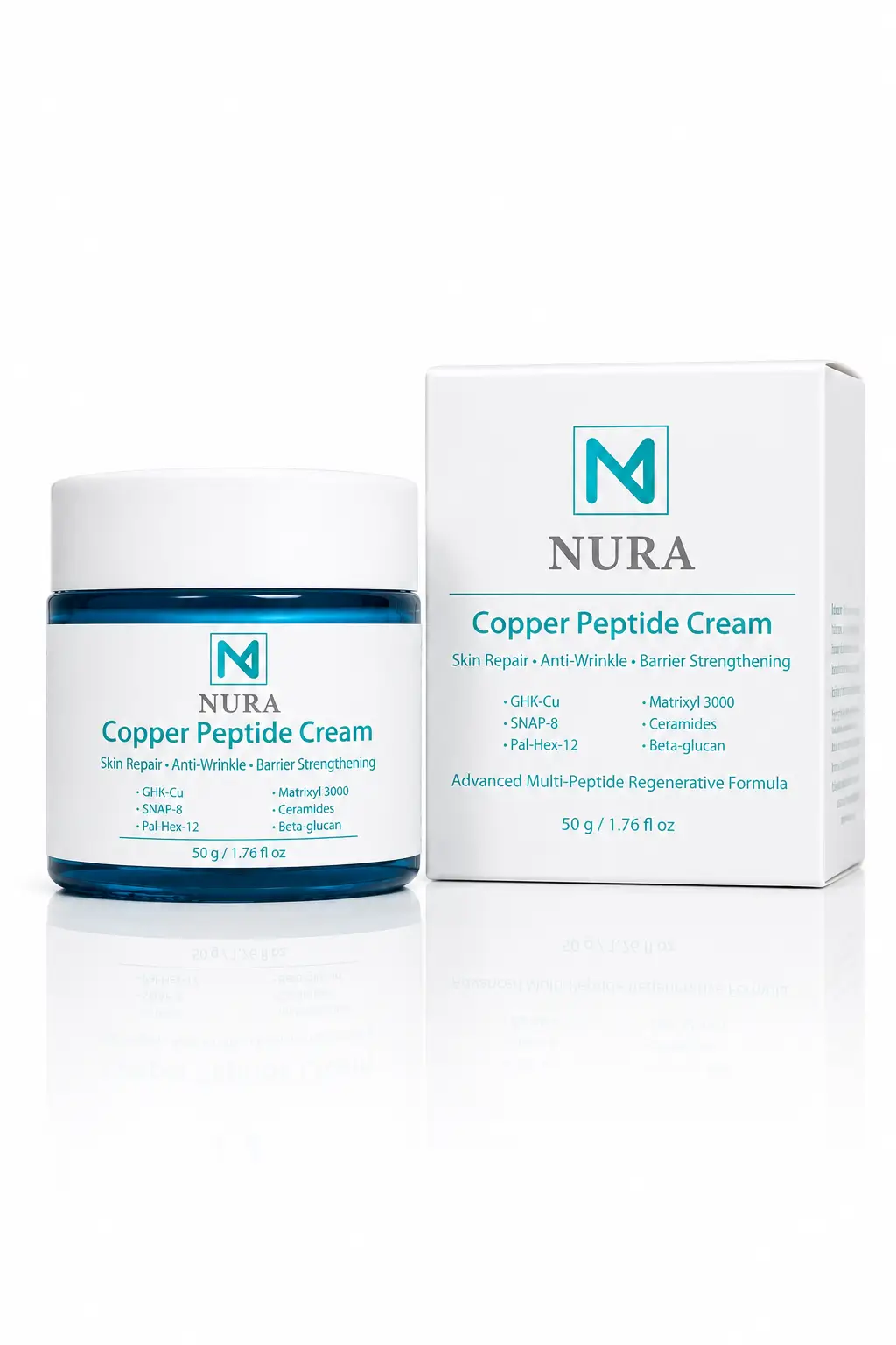 Copper Peptide Cream — GHK-Cu + SNAP-8 — Nura
